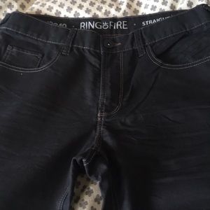 Ring of Fire Black Jeans Size 33 30